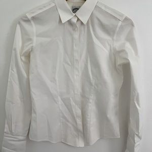 Brooks Brothers | Fitted Non-Iron All Cotton Button Up Shirt | White | 2P